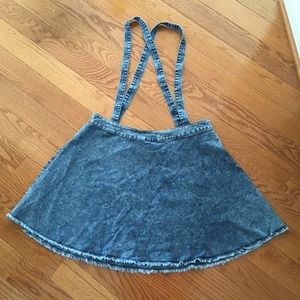 Forever 21 Plus denim mini skater skirt